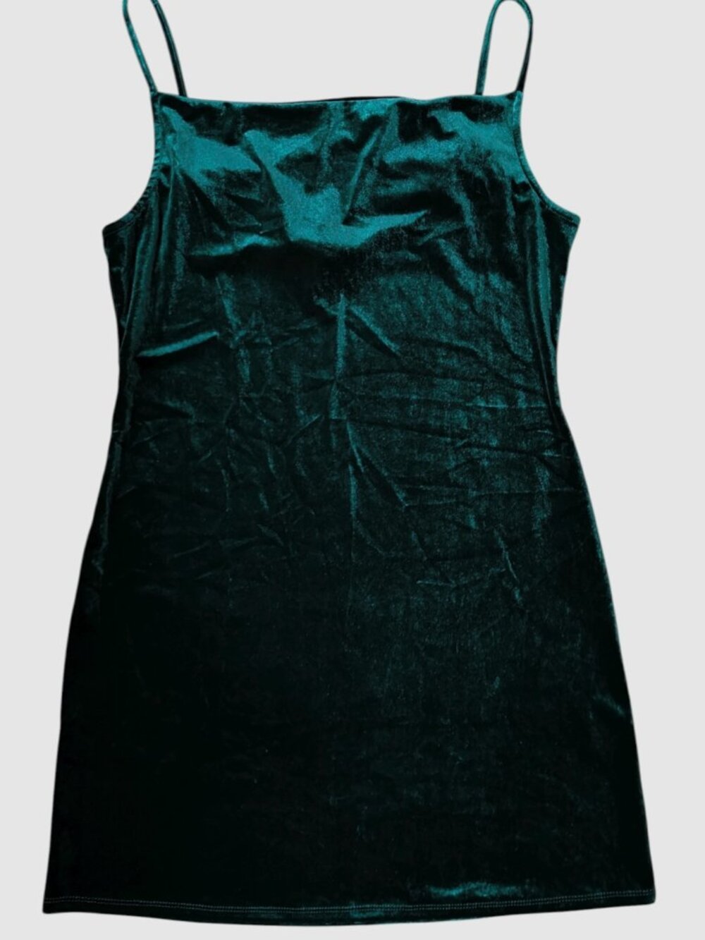 Hippie Rose Women's Dark Teal Velvet Dress Size L